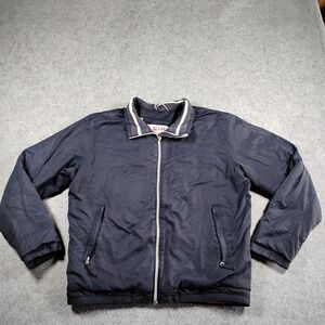 SLAM BMW Oracle Racing Jacket Mens Small Navy Blue Italian Design Zip Up